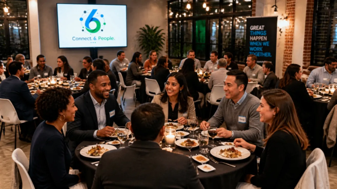 Connect. 6. People. strategic dinner